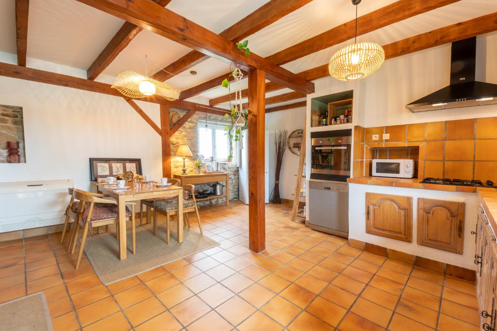 Ker Gana Sauna, Jacuzzi, Poele A Bois Plourin  Luaran gambar